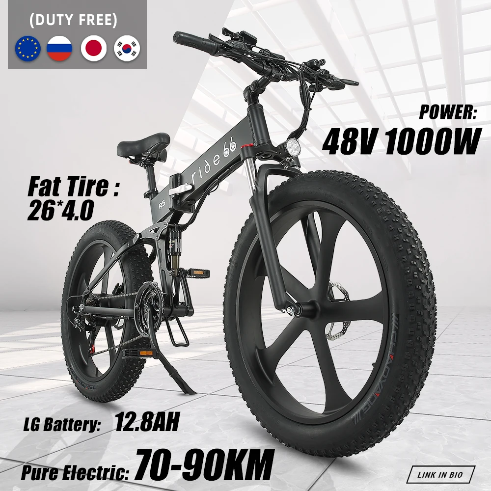 Bestellen Elektrische Bike 1000W Lithium-Batterie Berg E Fahrrad Fett Reifen Ebike Erwachsene Herren 26 Zoll 21 Geschwindigkeit Aluminium Rahmen Ebike