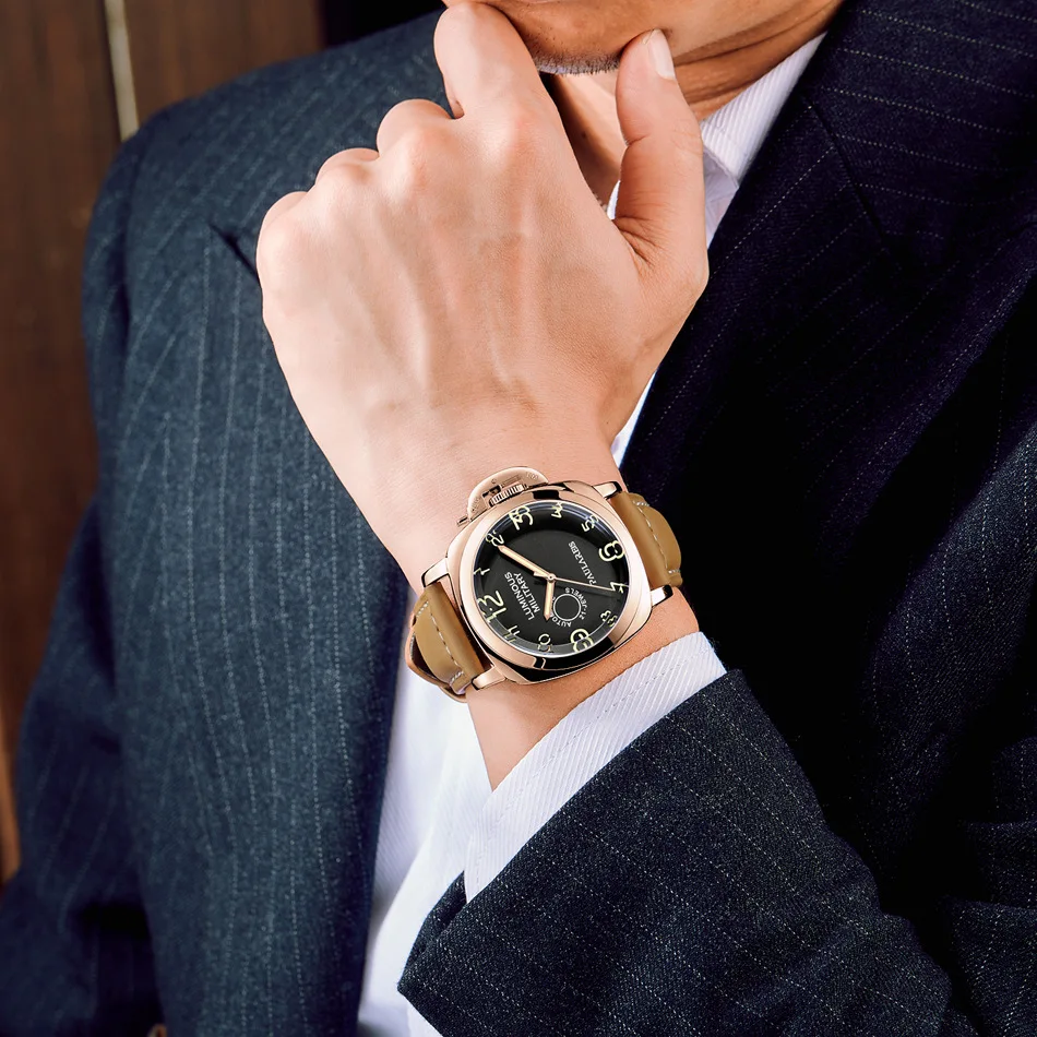 

Classic Fashion Men's Mechanical Watch Montre Homme Casual Sports Comfortable And Distinguished Men's Watch Relogio Masculino