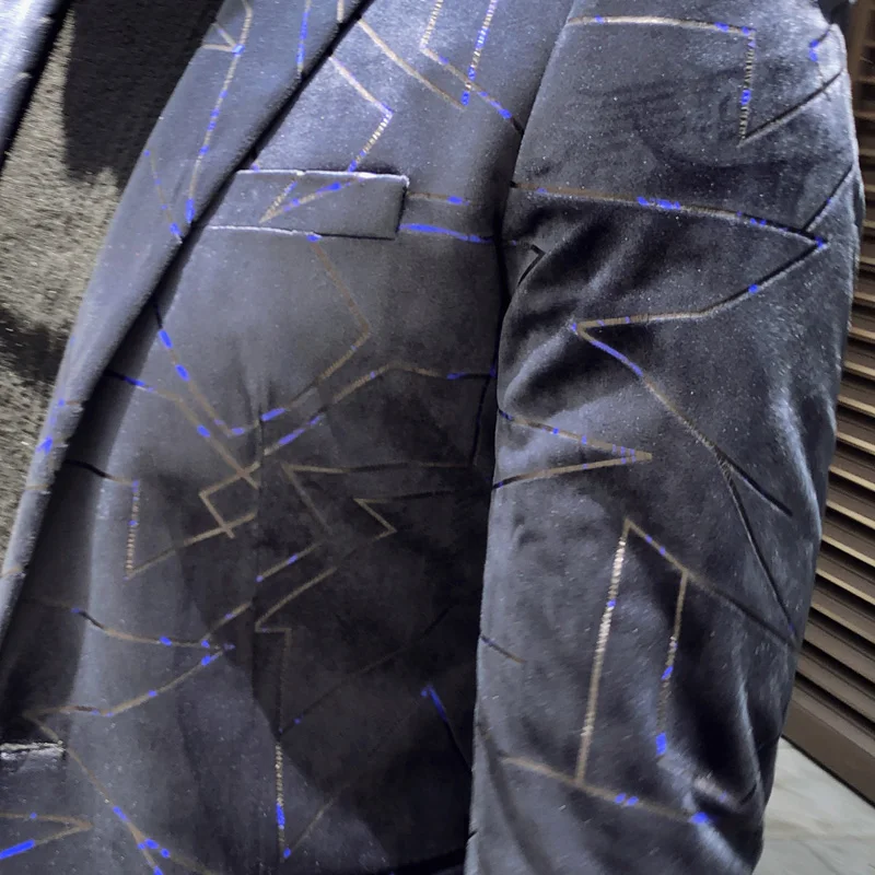 Мужской деловой Блейзер облегающий элегантный повседневный большого размера с