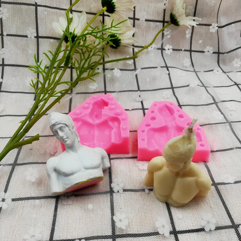 

Mas Sculpture Resin Clay Silicone Candle Mold Handmade Home Decor