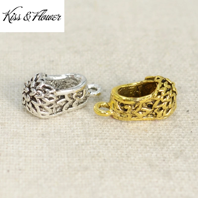 

KISS&FLOWER AC201Fine DIY Jewelry Making Accessories Findings Fittings Bracelet Necklace Embroidered Shoes Pendant Charm 2PCS