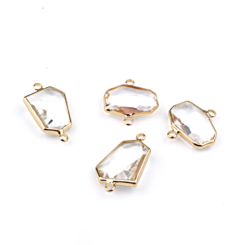 5 шт. необычный Прозрачный кристаллический браслет коннектор индивидуальное