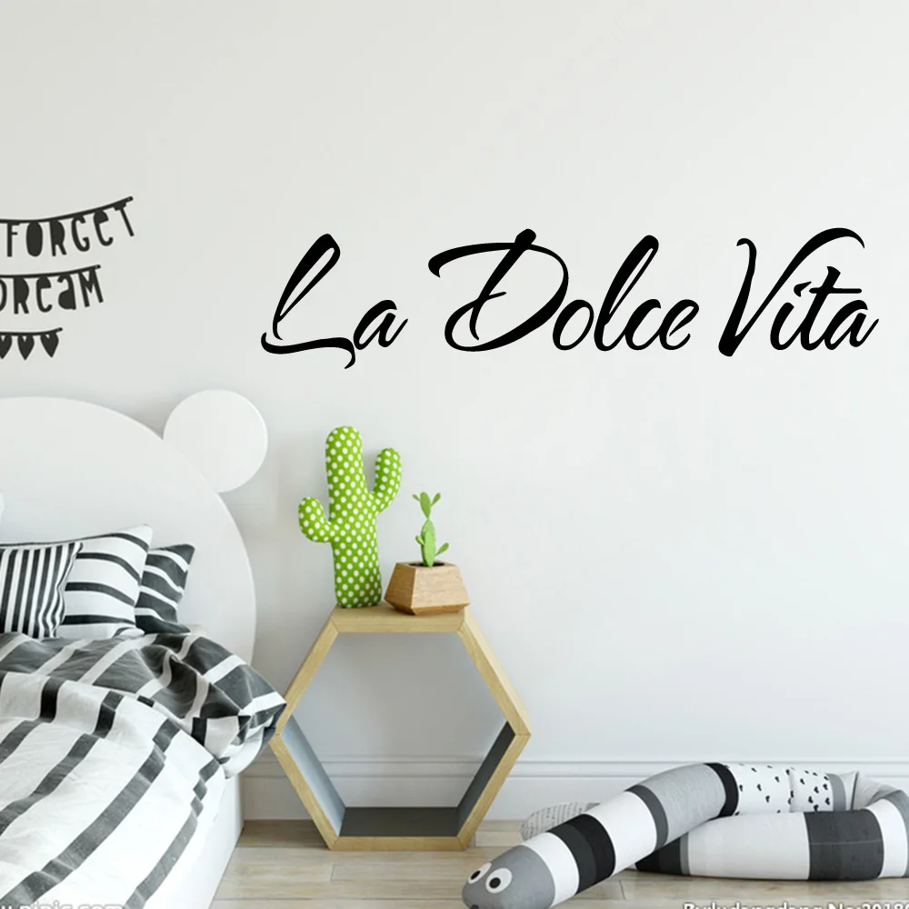 Наклейки на стену Fun La Dolce Vita водонепроницаемые виниловые обои домашний декор