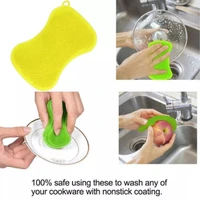 multifunctional super soft silicone dishwashing brush dishwashing cloth brush cleaning kitchen dish thickened decontaminati