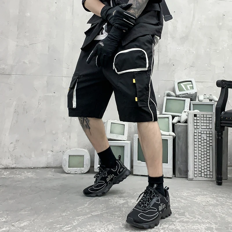 Cargo Shorts Men Summer New Cotton Men's Fashion Wild Casual Shorts Male Multi-Pocket Cropped Pants