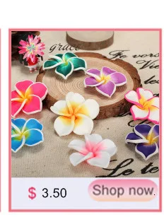 20 шт./лот 18 мм Fimo Полимерная глина искусственный Плюмерия цветок бусины Diy серьги браслет ожерелье Гавайи ювелирных изделий Аксессуары