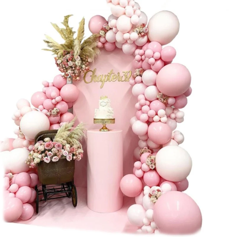 

174pcs Balloon Chain Garland Combination Pink Series Confession Engagement Scene Layout Creative Birthday Party Decoration Props