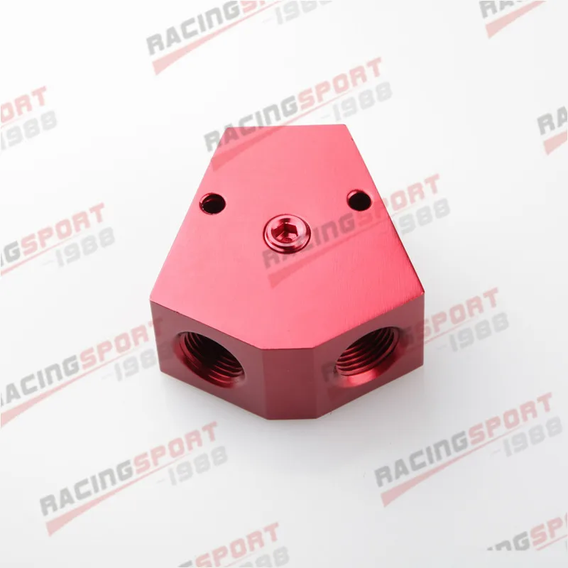 3/8 ''в 3/8'' Выход Женский y-блок фитинг с 1/2 &quotNPT манометр порт