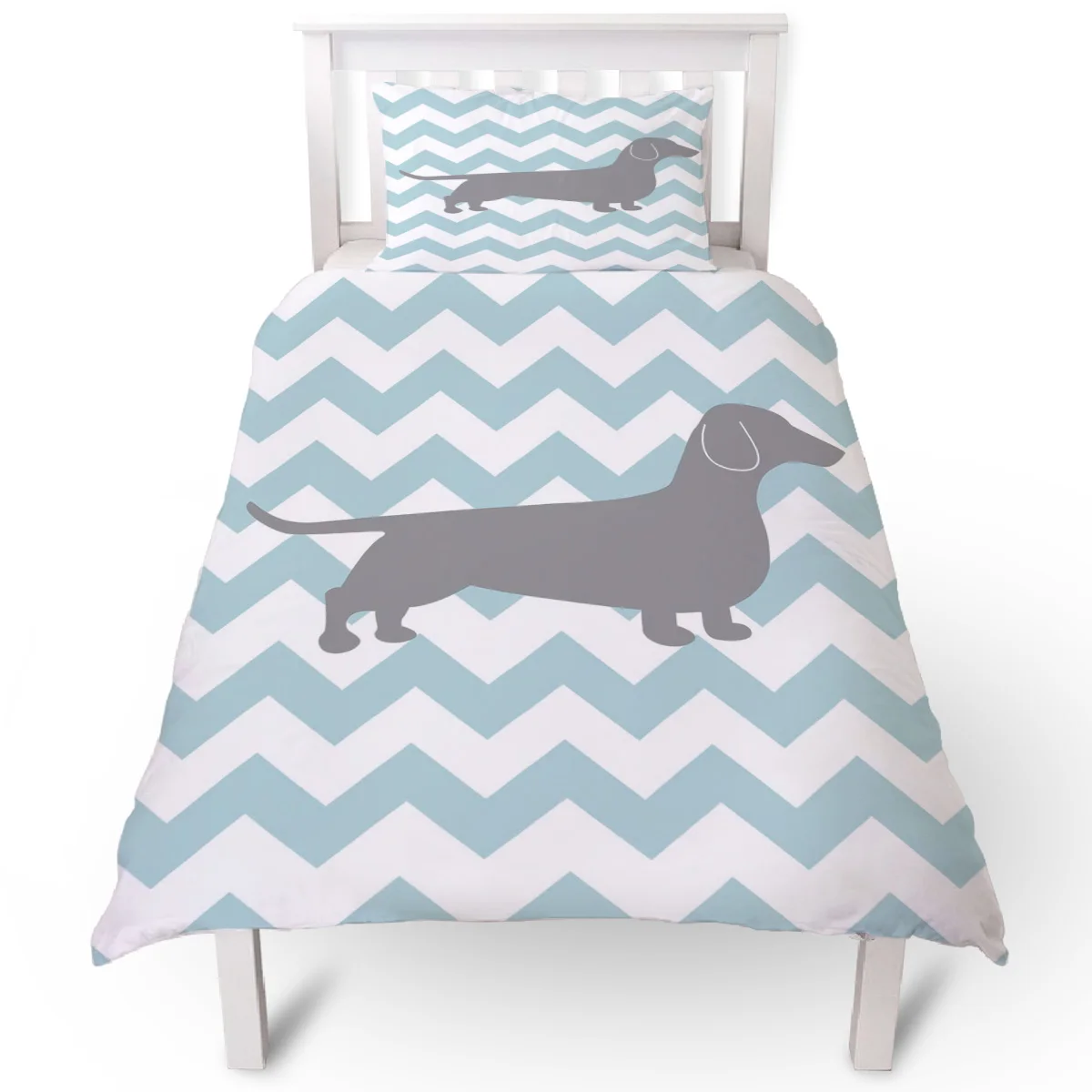 Такса силуэт Пододеяльник подушка чехол Стёганое одеяло крышка постельное белье