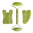 Дропшиппинг нефритовый массажный ролик Guasha доска спа скребок Камень для лица против морщин лечение тела инструменты для ухода за здоровьем