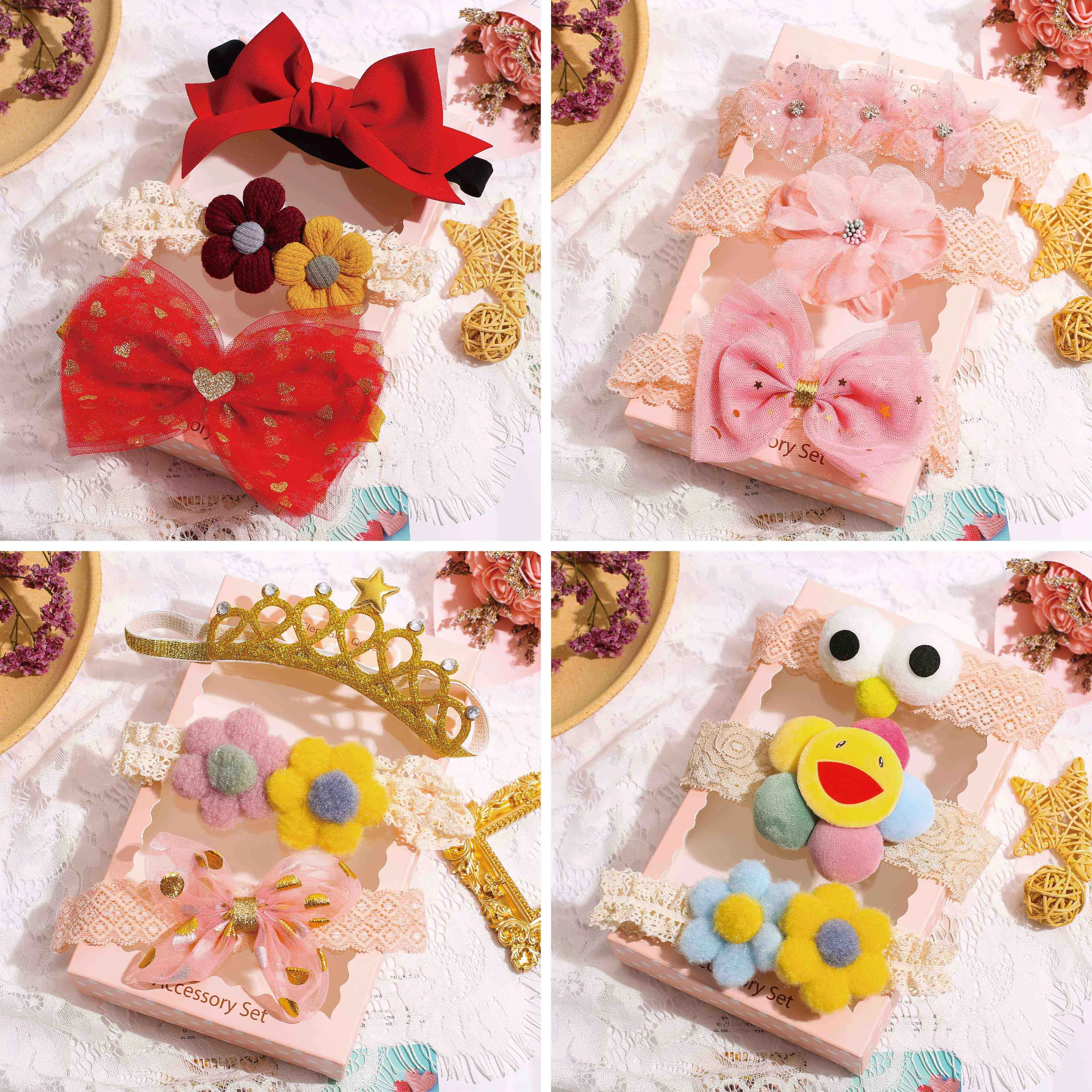 3шт детские повязки на голову малыш тюрбан сплошной повязка для девочки бантики