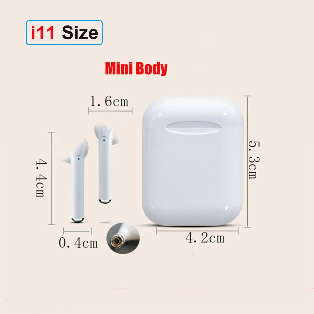 i18 i11 TWS мини беспроводные Bluetooth наушники inpods 12 i30 i10 max tws стерео наушники с зарядным устройством Mic