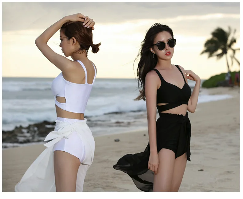 

Swimsuit female 2021 new Japanese and Korean women separate body swimsuit sexy show small chest gathered adult 490730