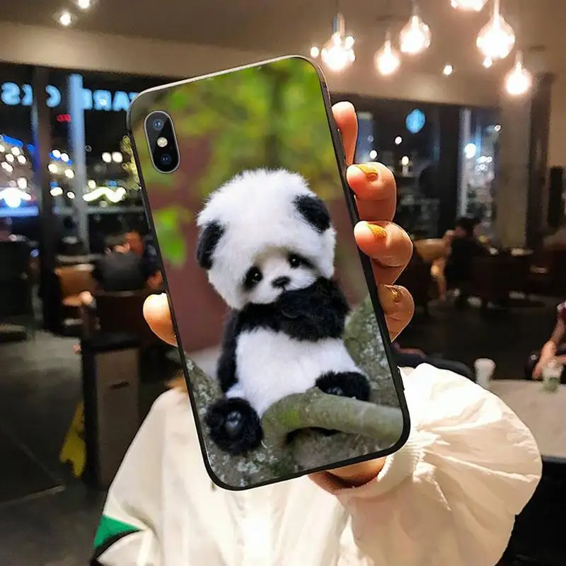 

panda cute animal luxury cover luxury Phone Case coque for iPhone 11 12 pro XS MAX 8 7 6 6S Plus X 5S SE 2020 XR