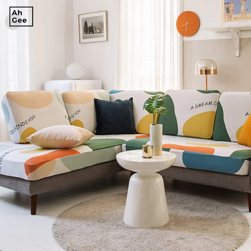 

Elastic Sofa Cover For Living Room Mike Silk Fabric Couch Cushion Cover Stretch Cushion Slipcover Floral Sofa Cushion Cover