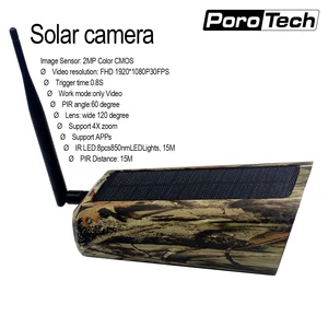 Outdoor solar surveillance camera outdoor HD night vision outdoor WIFI solar charging 1080P camera
