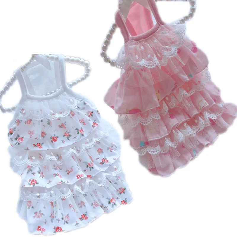 Платье принцессы с цветочным принтом кружевная хлопковая юбка жилет без рукавов