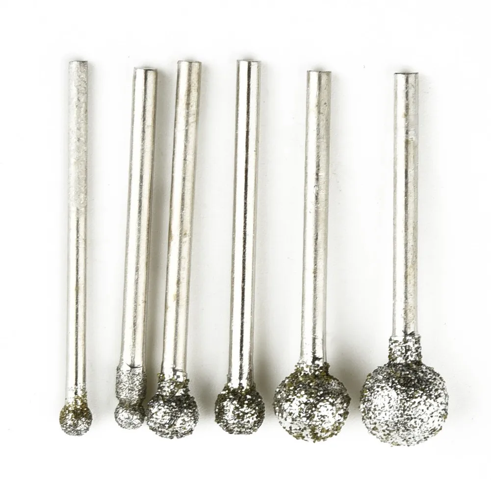 

Burr Drill Bits Set Carving Drilling 3-10mm Glass Tile Stone Forming 6PCS