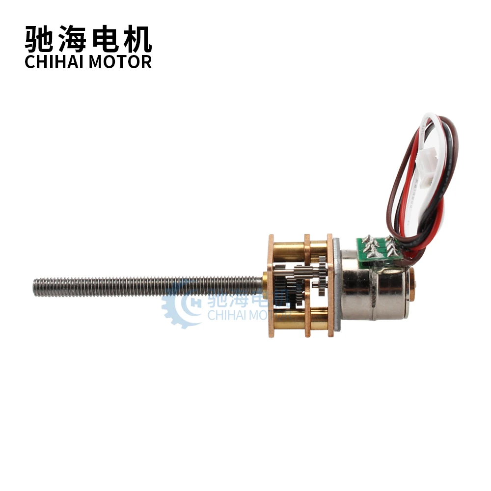 Двигатель ChiHai CHS-GM12-10BY прямой винтовой вал M3 * 33 6 мм 2 фазы 4 провода