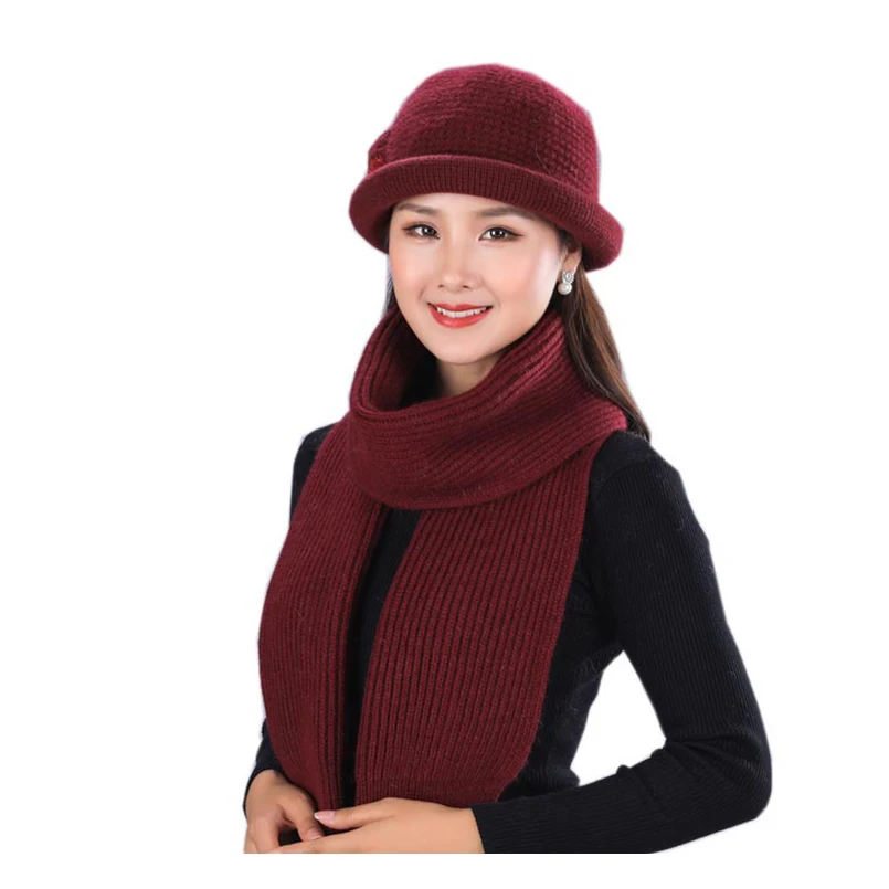 Набор из шапки и шарфа кроличьего меха|Женские шарфы| |