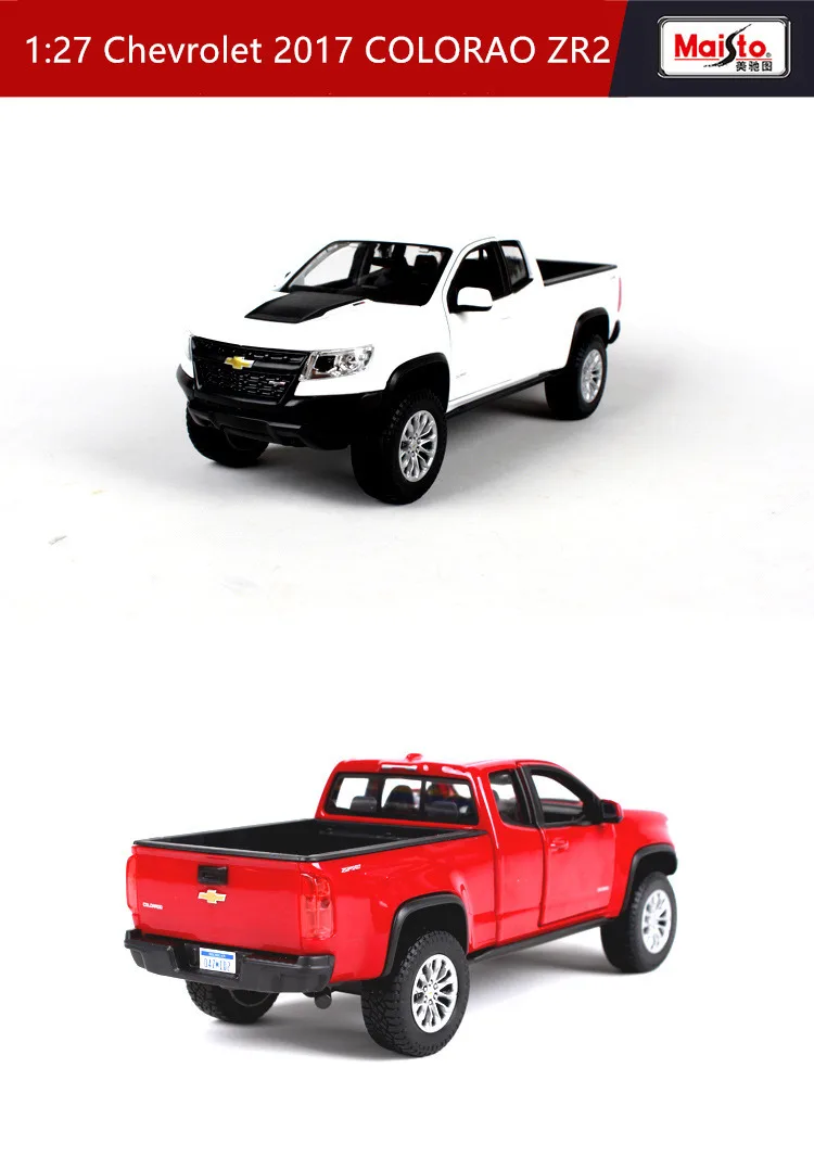 Maisto 1:24 Chevrolet Colorado Pickup модель автомобиля Моделирование Украшение автомобиля коллекция Подарочная игрушка