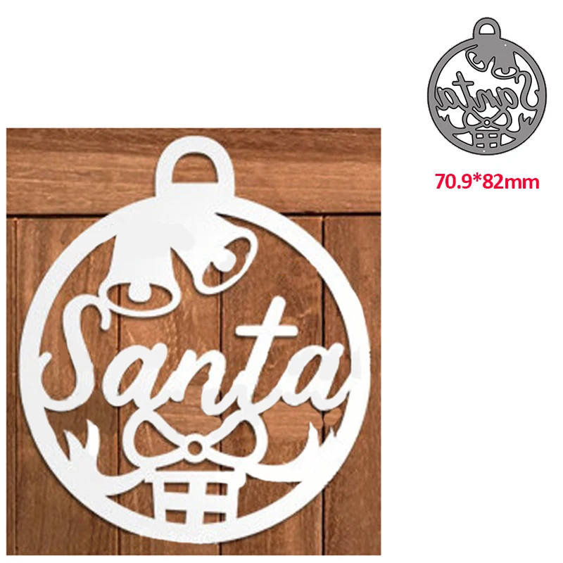 

metal cutting dies mold die cut Santa bell decoration diy Scrapbook paper craft knife mould blade punch stencils dies