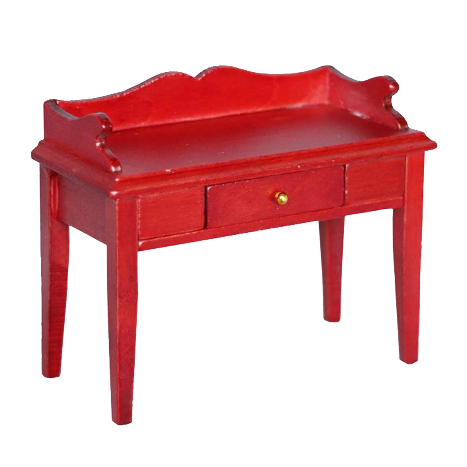 

1/12 Wood Handmade Desk Table Living Room Furniture for Dolls House Accessory