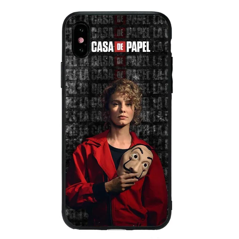 La Casa De Papel чехол для телефона с чехлом iPhone 11Pro 5S SE 6 6S Plus 7 8 8Plus XS MAX XR Мягкая