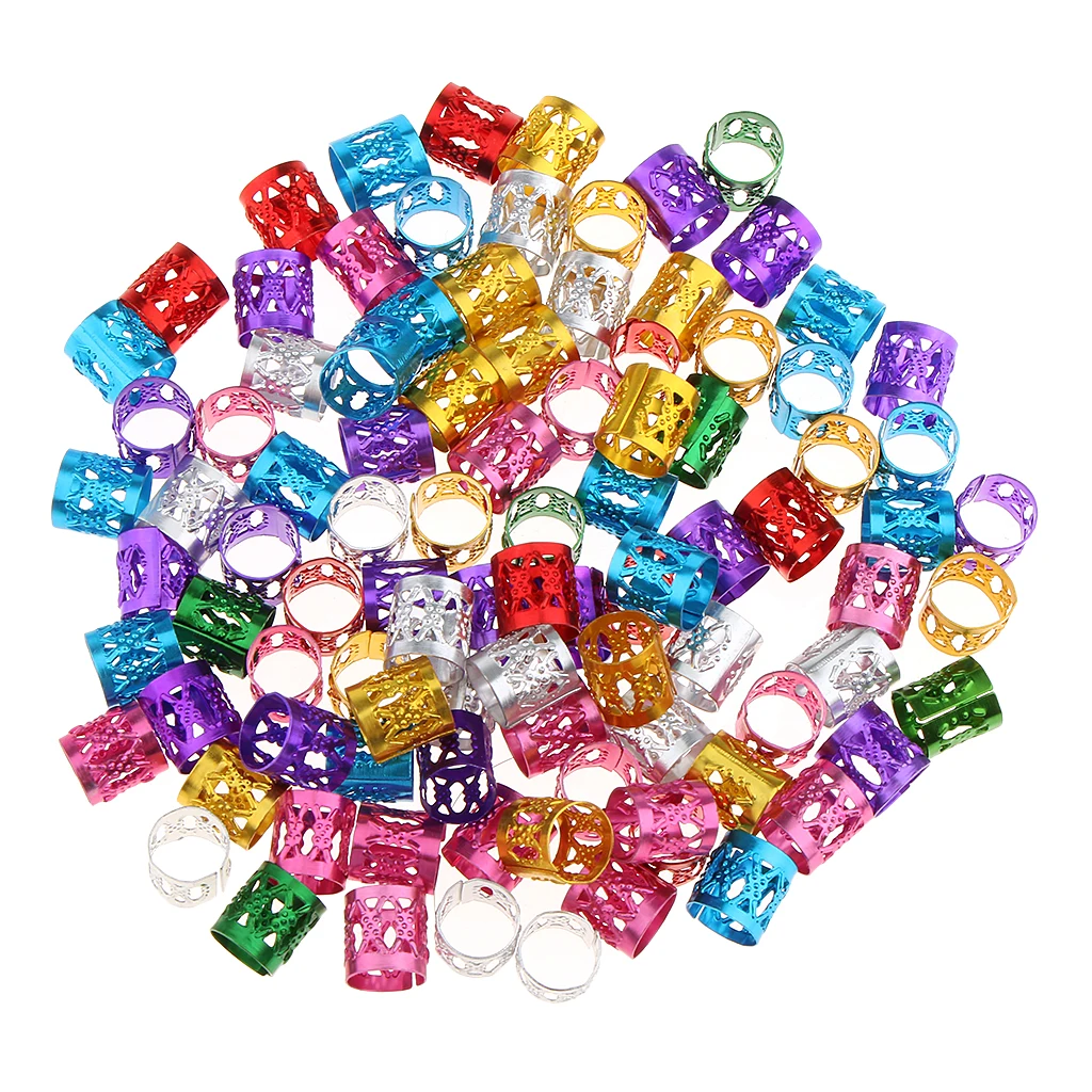 Партия 150 шт. манжеты для волос Зажимы плетения украшение бороды|Звенья кольца и