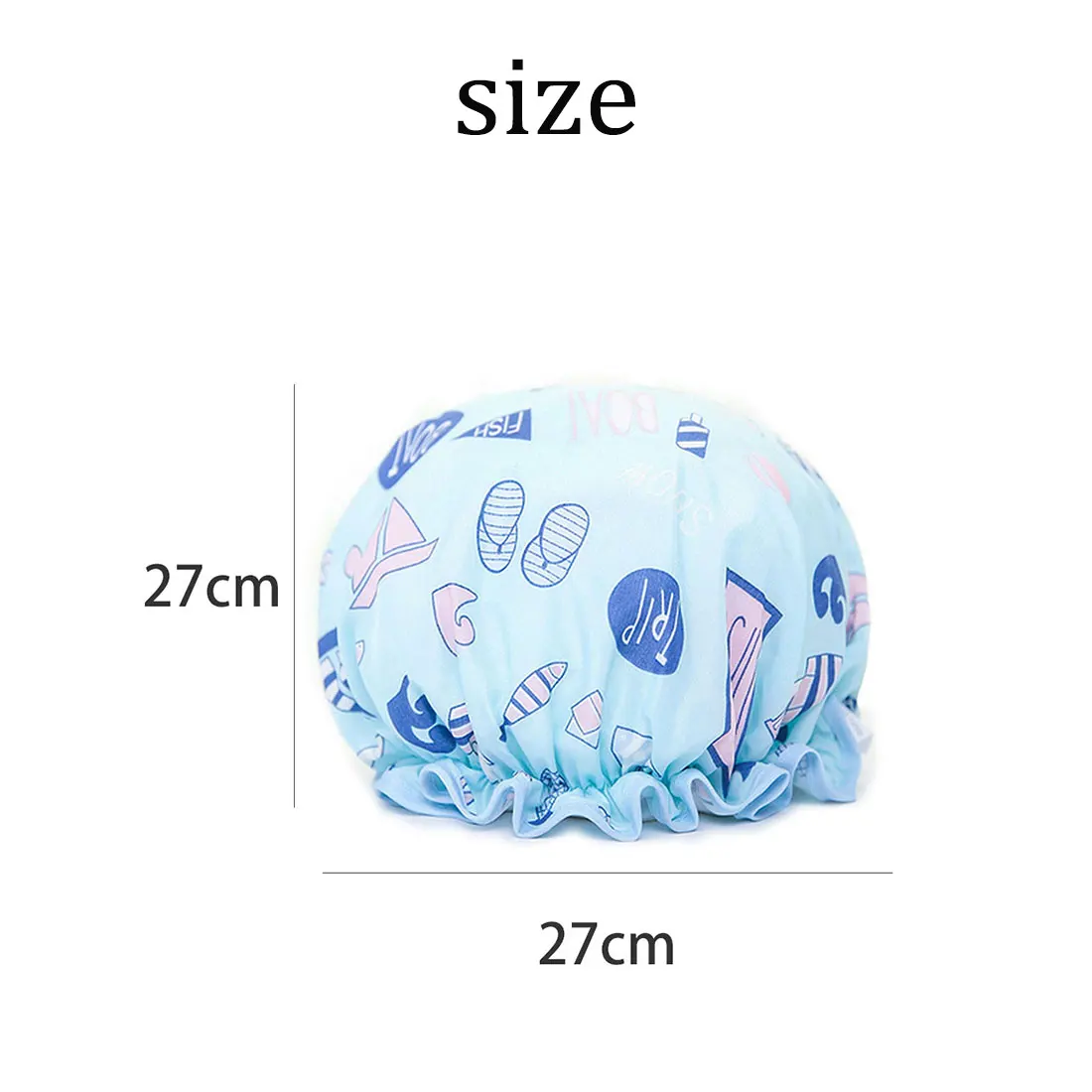 

Waterproof Shower Cap High-quality Thicken Bath Hat Bathing Cap For Women Spa Bathing Accessory Hair Salon Bathroom Product