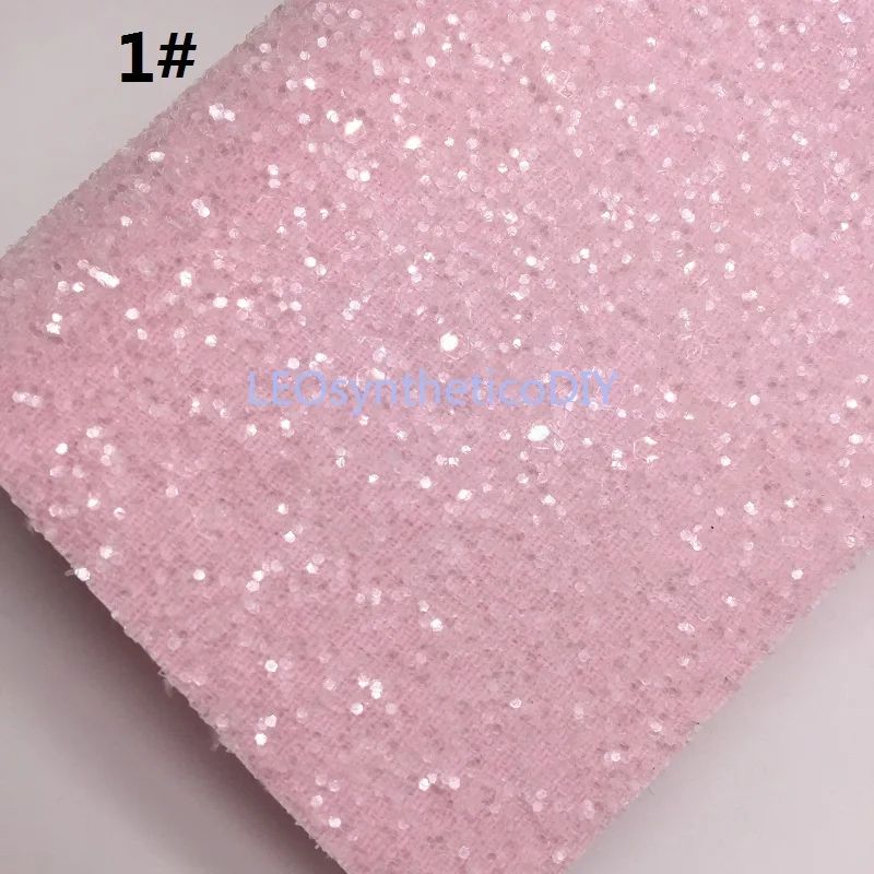 Mini Roll 30x134CM PINK Glitter Fabirc Chunky Leather For Making Bows LEOsyntheticoDIY SK274 | Дом и сад