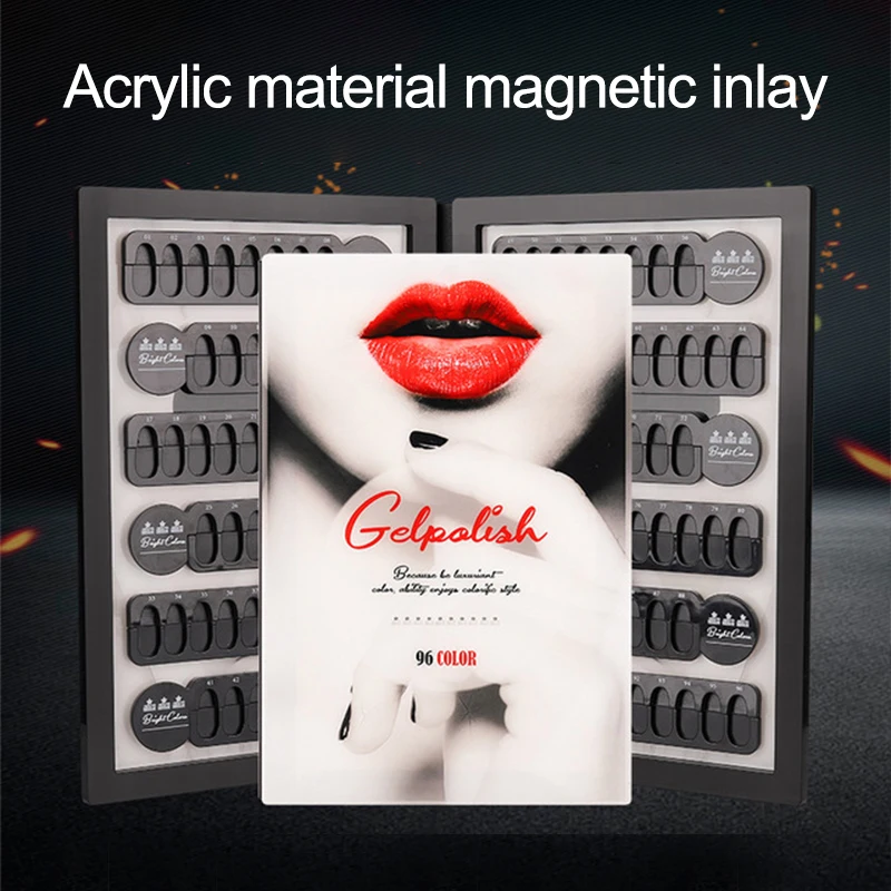 Высококачественный акриловый цветной лак для ногтей дисплей доска гель цвет