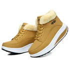 Женские зимние ботинки для увеличения роста, женские зимние ботинки, женская зимняя обувь, теплые женские ботинки, женская модная обувь, женские ботильоны, ботинки-качели