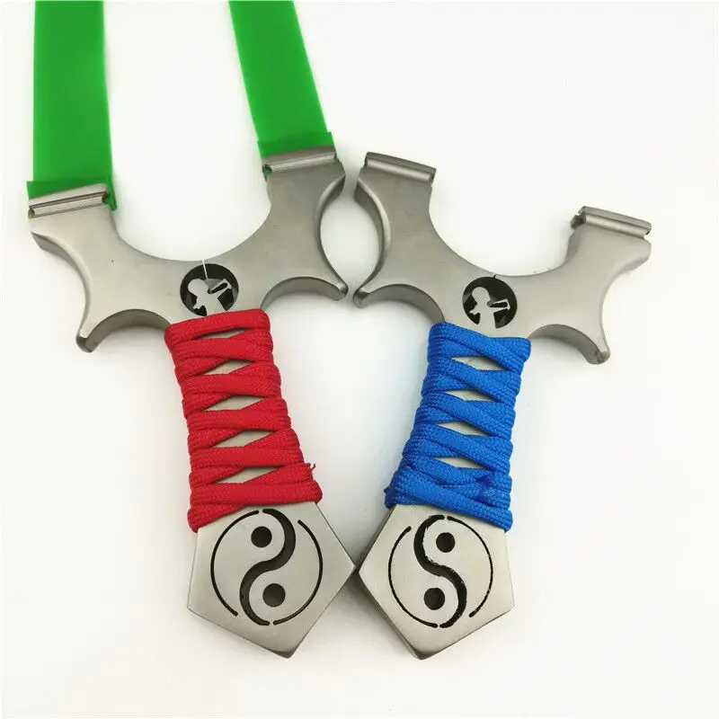 

Powerful new high-quality hunting stainless steel slingshot and rubber band outdoor shooting competition slingshot