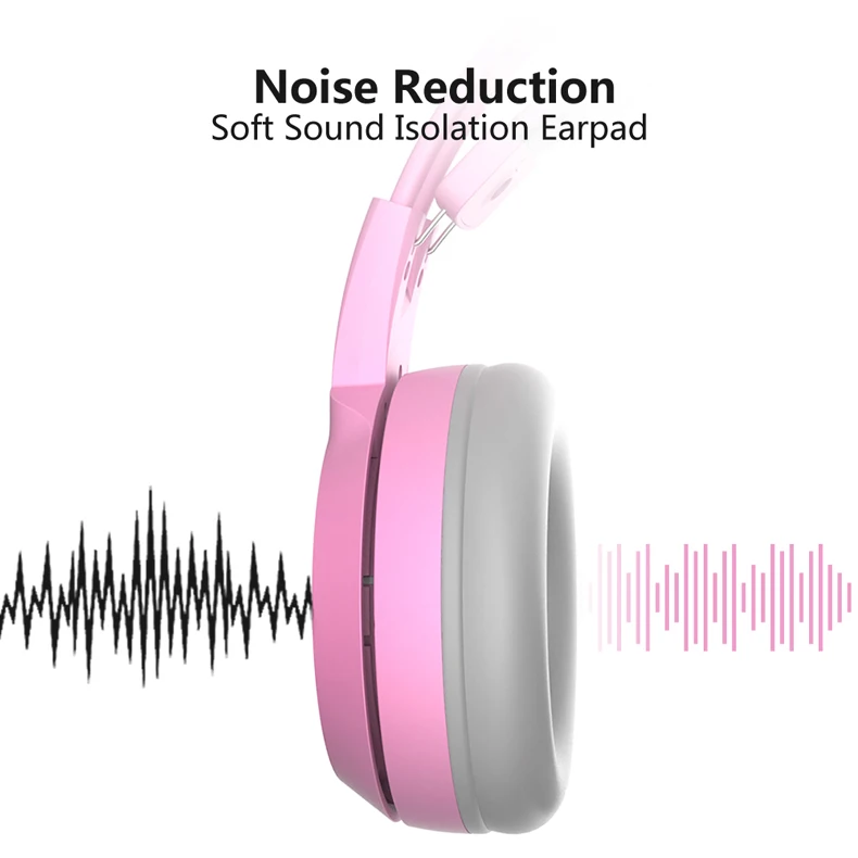 SOMIC G951S 3 5 mmPink наушники с кошачьими ушками шумоподавление Проводная игровая