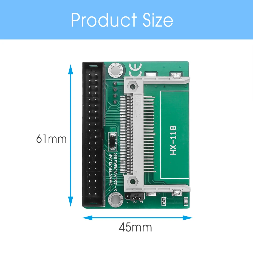 Компактный адаптер для флэш карты CF на IDE с 40 контактным разъемом жесткого диска 3