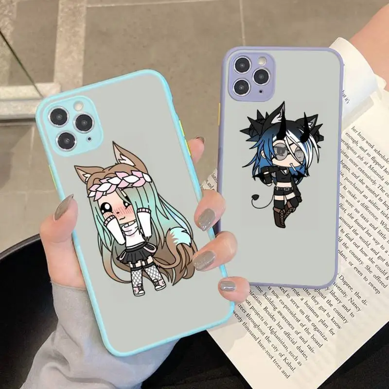 

Yinuoda Social game Gacha Life Phone Case for iPhone 11 12 13 mini pro XS MAX 8 7 6 6S Plus X 5S SE 2020 XR case