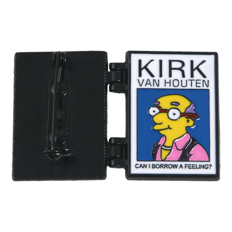 

Flip Cover Cartoon Lapel Pins Brooch Metal Badge Vintage Classics Jewelry Gifts Collection