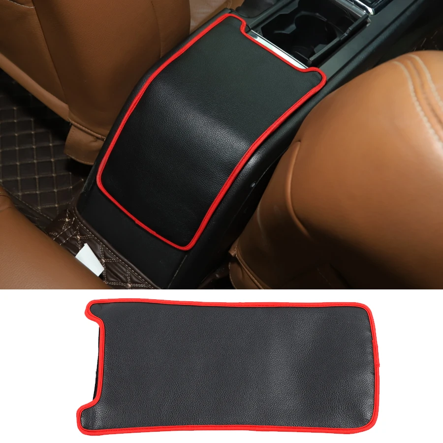 

1Pcs Car Accessories For Ford Mustang Leather Armrest Box Cover Mat 2009-2013