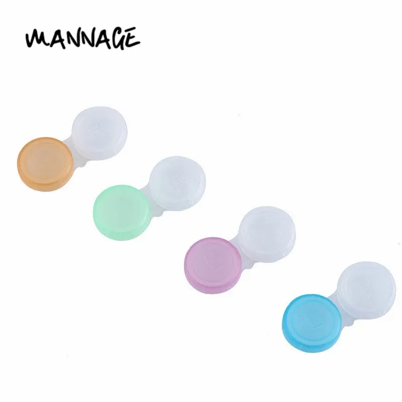 

8pcs Contact Lens Case L+R Glasses Len Storage Cases Eyewear Soaking Container Travel Accessaries