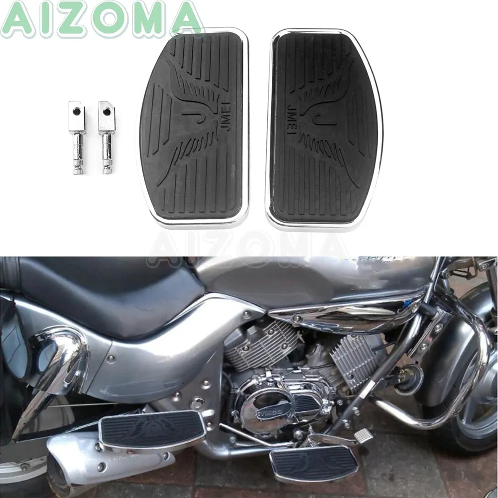 2x задние Пассажирские подножки напольная педаль для Harley Yamaha Virago XV125 XV250 Kawasaki Vulcan