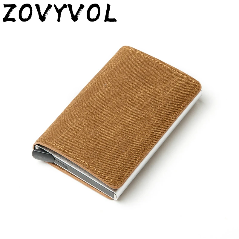 ZOVYVOL для женщин и мужчин RFID Блокировка Кошелек выдвижной тонкий бизнес кредитный