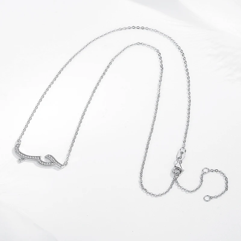 Женское ожерелье из серебра 925 пробы с кулоном|Ожерелья| |