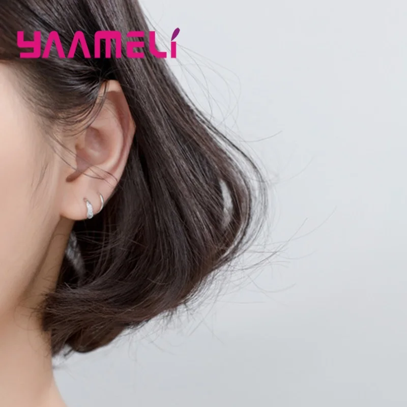 

Simple Fashion 925 Sterling Silver Minimalist Earring Korea Cute Spiral Shape Earrings for Women Party Statement Jewelry