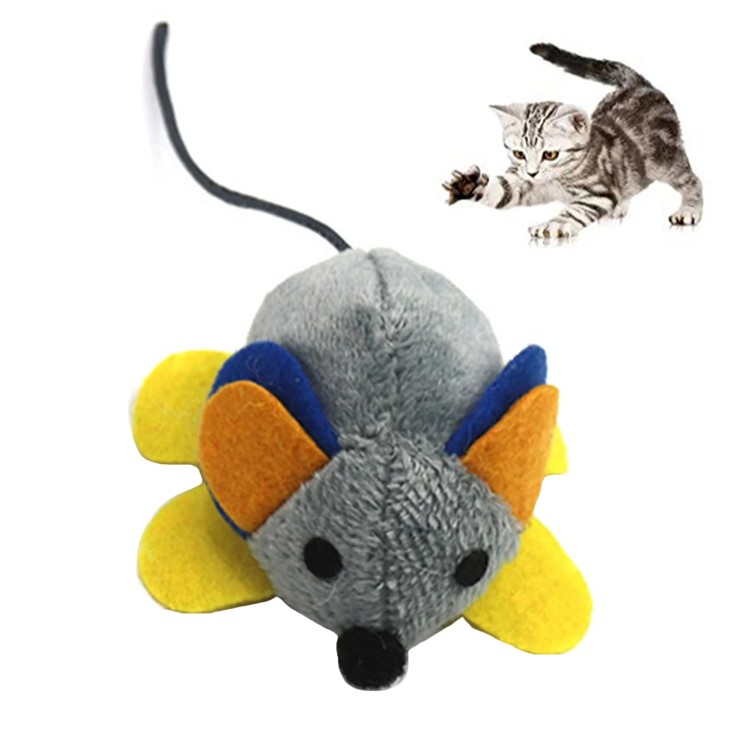 Cat Mice Toy Artificial Pull Rope Moving Teaser Interactive Bite Playing Toys For Cats Kitten Training | Дом и сад