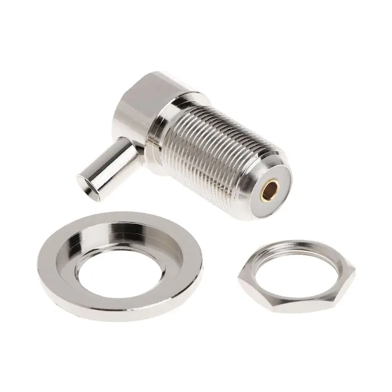 

SO239 UHF Female Right Angle RF Connector For RG58 RG142 LMR195 Coaxial Cable