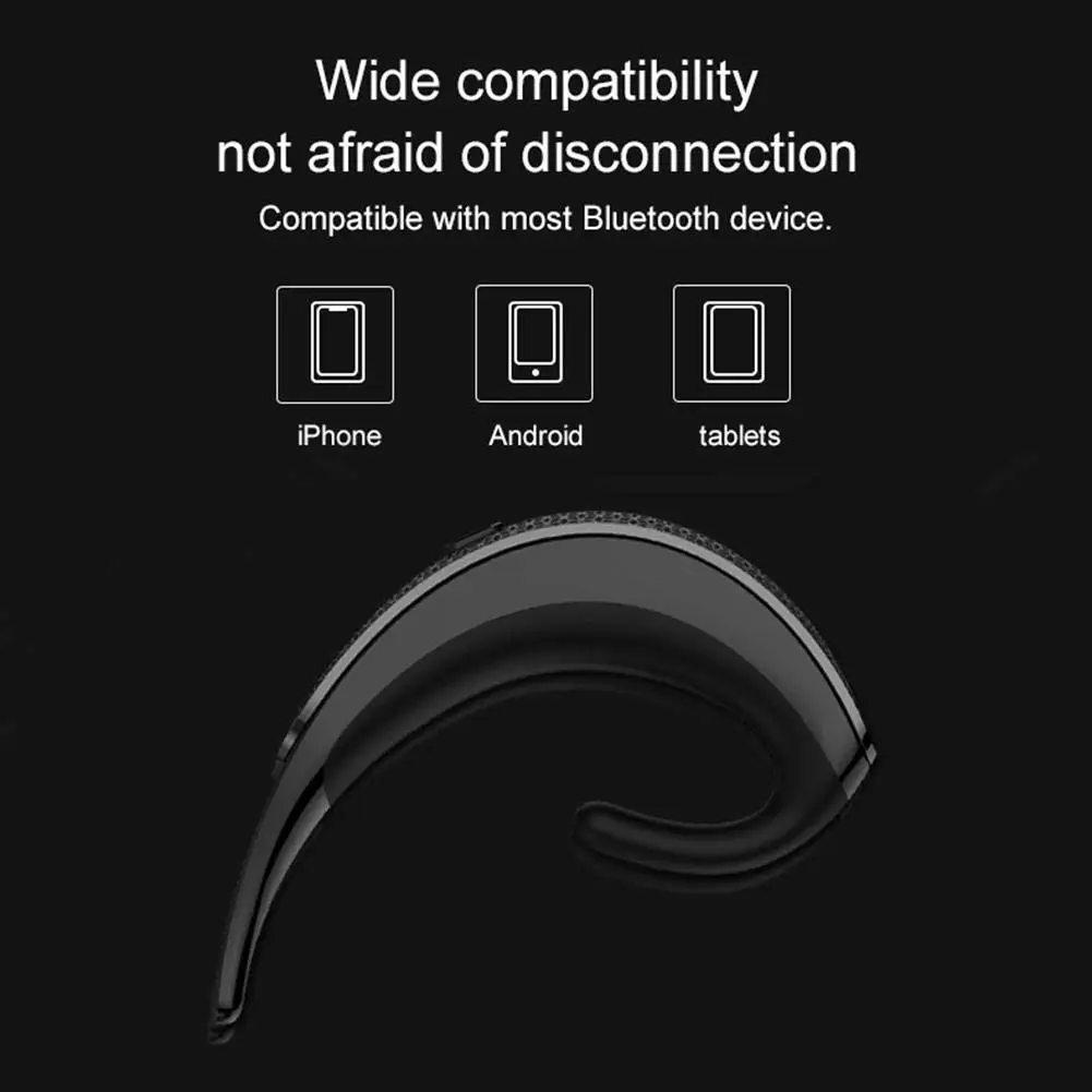 Q12 Беспроводные Bluetooth 4 2 наушники одиночные с микрофоном Handfree бизнес-встречи