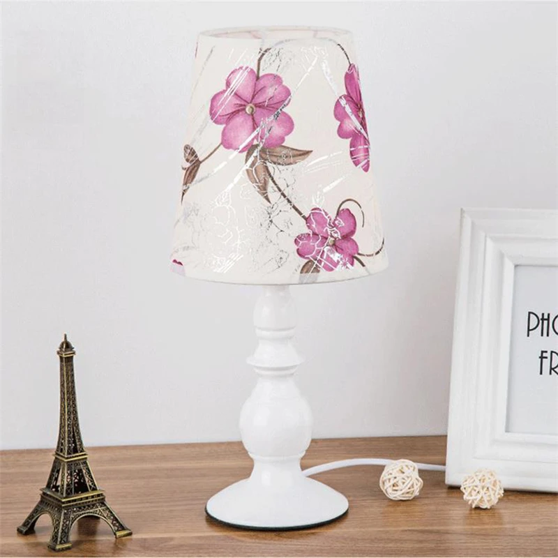 Простые Настольные светильники освещение для спальни гостиной настольная лампа