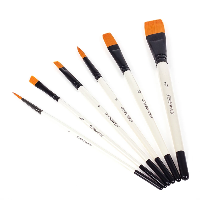 6 шт. искусственные нейлоновые кисти для волос | Канцтовары офиса и дома