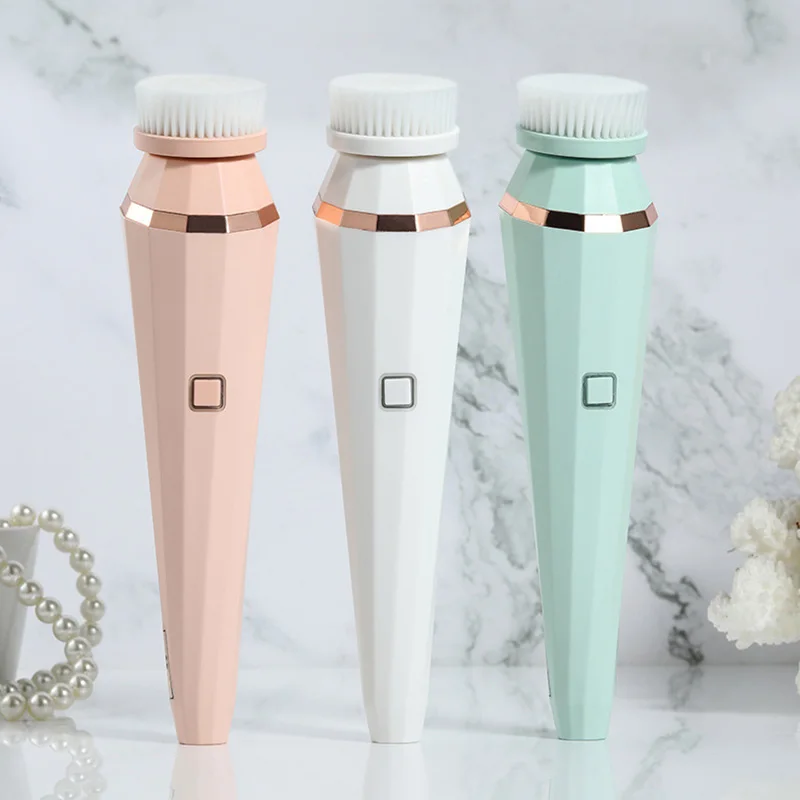 

Очищающая щетка для лица 360 градусов вращения мини-массажер для лица, моющее средство кожи глубокой очистки пор и черных точек, машина для уборки Электрический массаж